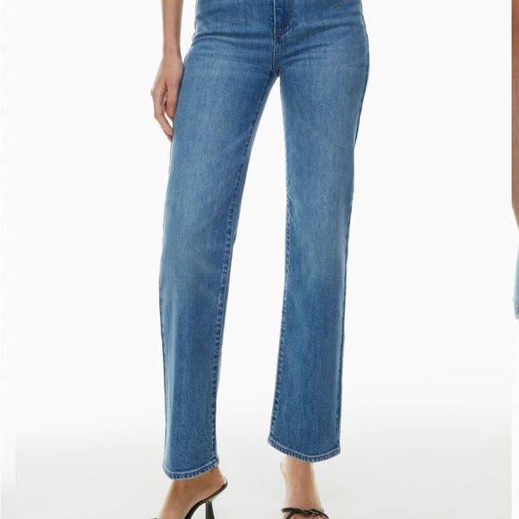 Denim Forum The '90s Naomi Super Hi-Rise Full-Length Jean - Picture 1 of 11